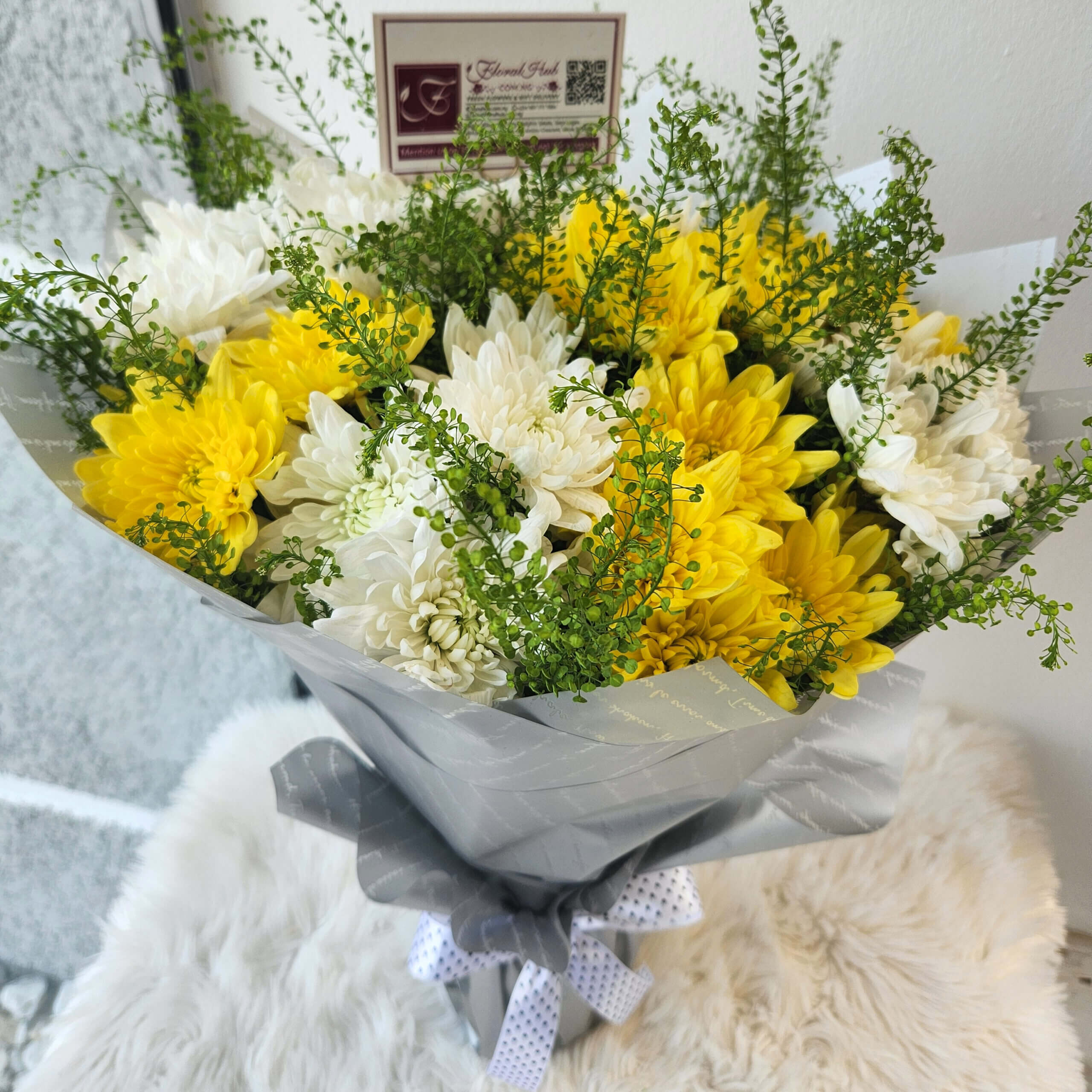 Chrysant Delight Yellow Chrysanthemums