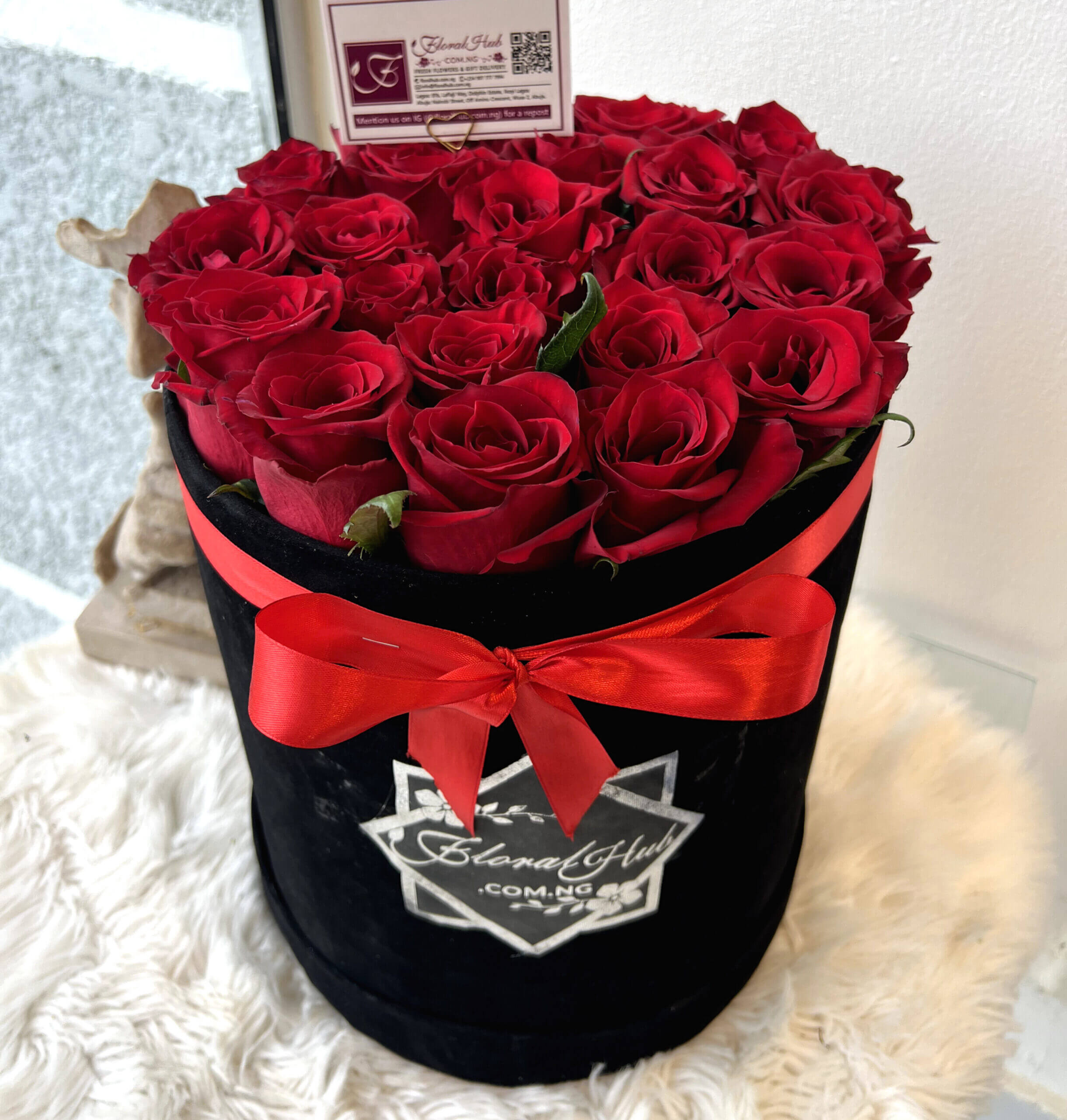 Red Roses Box Arrangement @