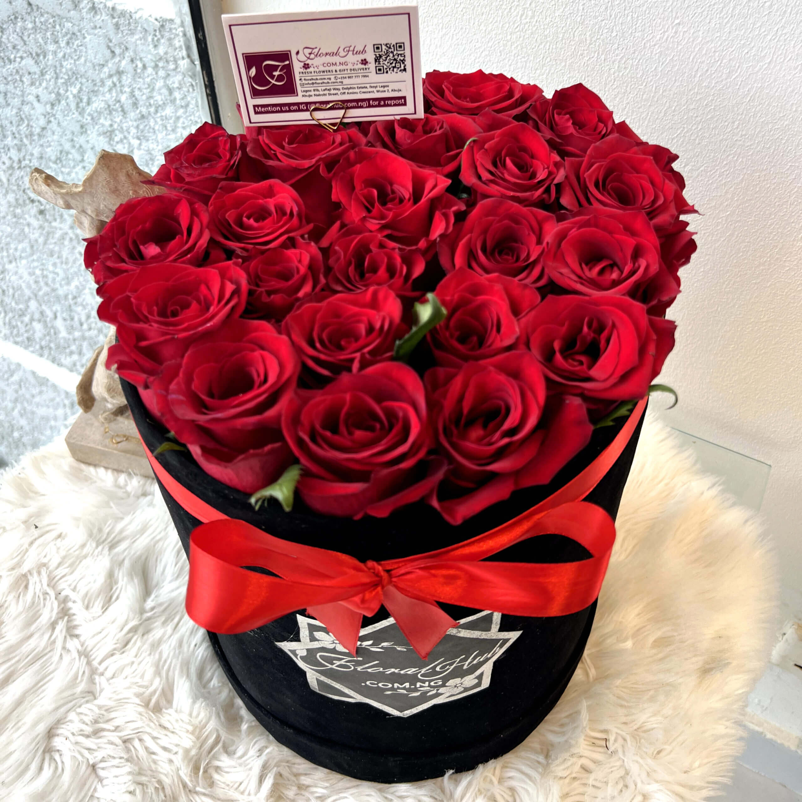 Red Roses Box Arrangement