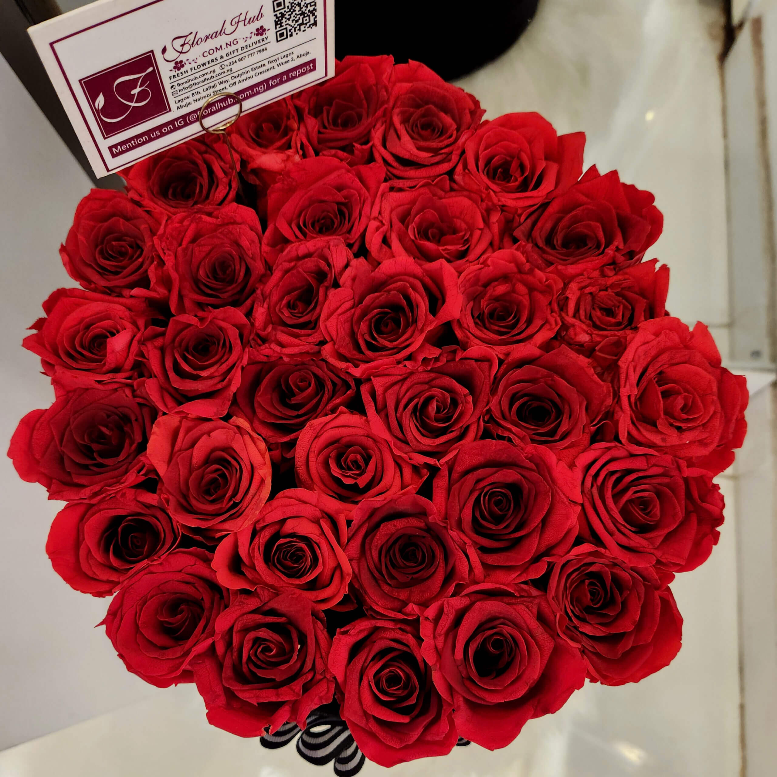 Forever Red Box Arrangement Luxury Box of Forever Red Roses Floral Hub