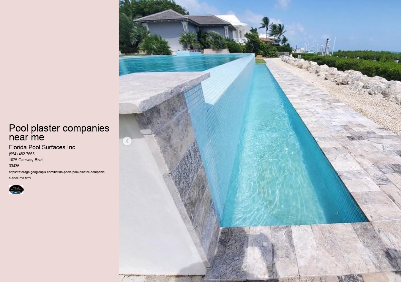 pool plaster companies near me