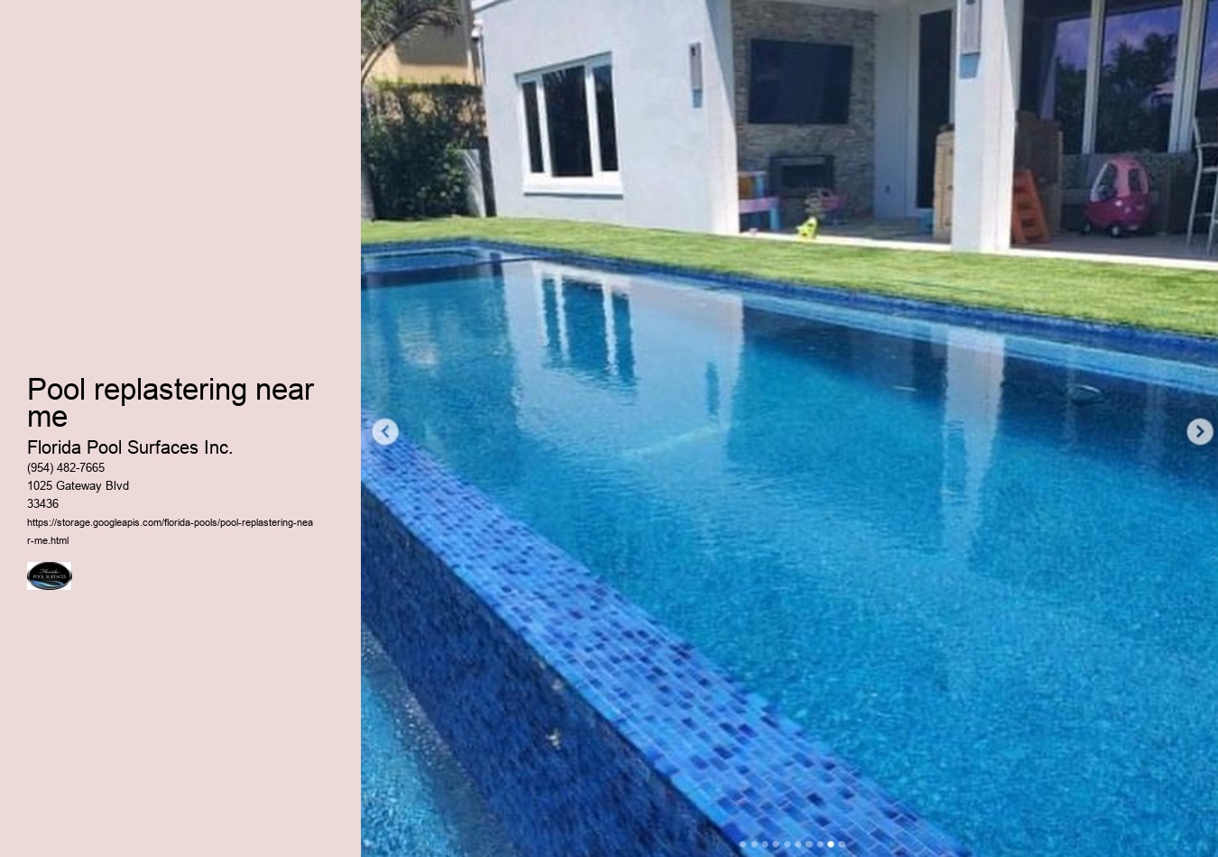 pool replastering near me