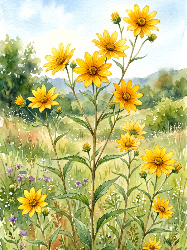 Helianthus decapetalus