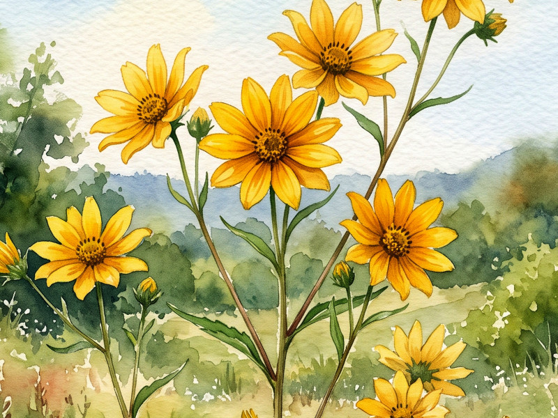 Helianthus decapetalus