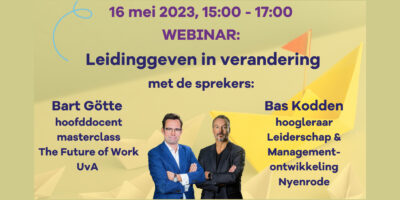 Uitnodiging webinar leidinggeven in verandering