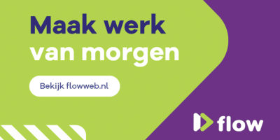 FLOW logo Maak werk van morgen liggend 3x2