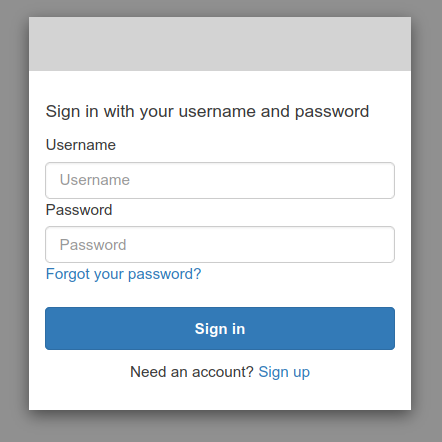 Cognito Hosted UI Login