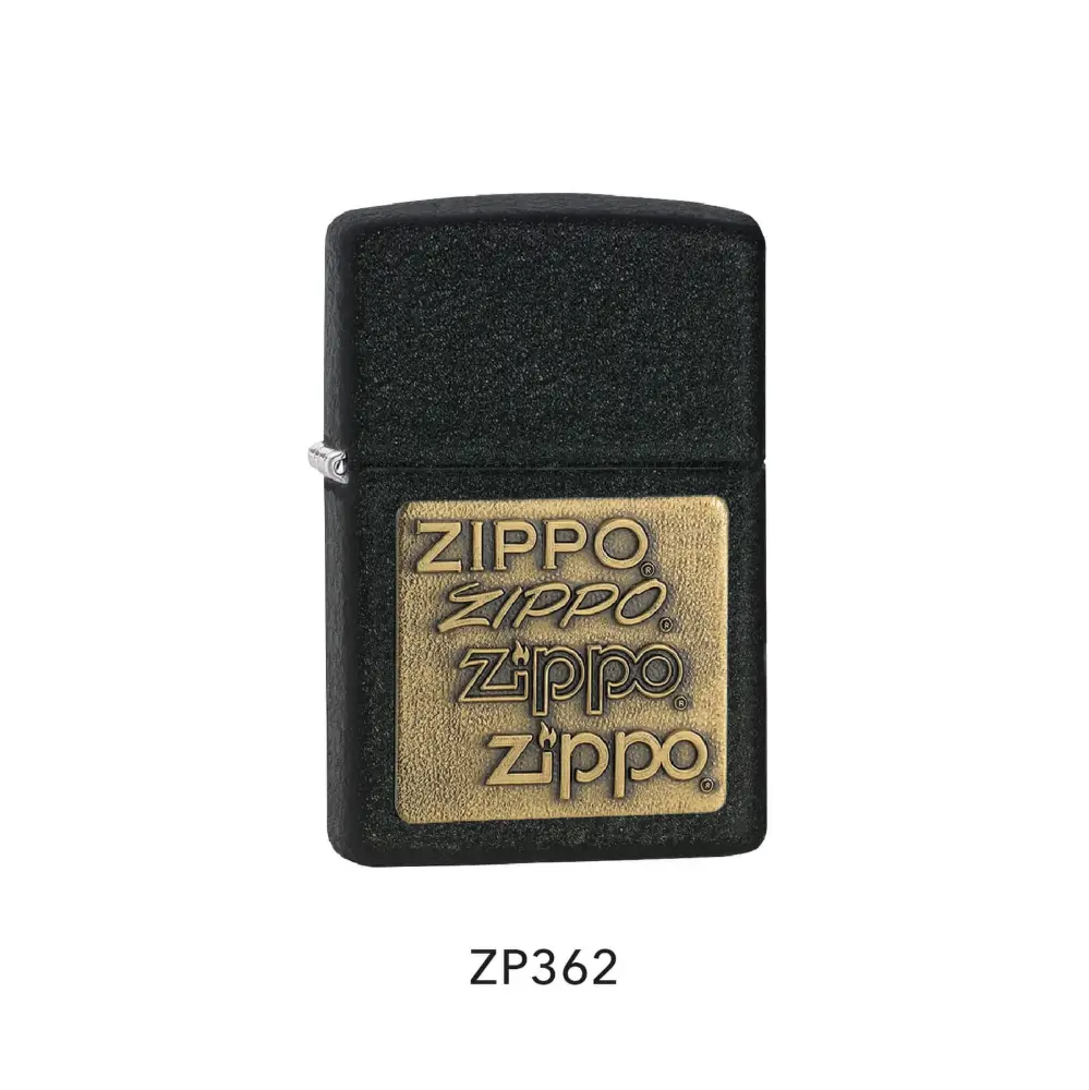 Zippo Black Crackle Gold