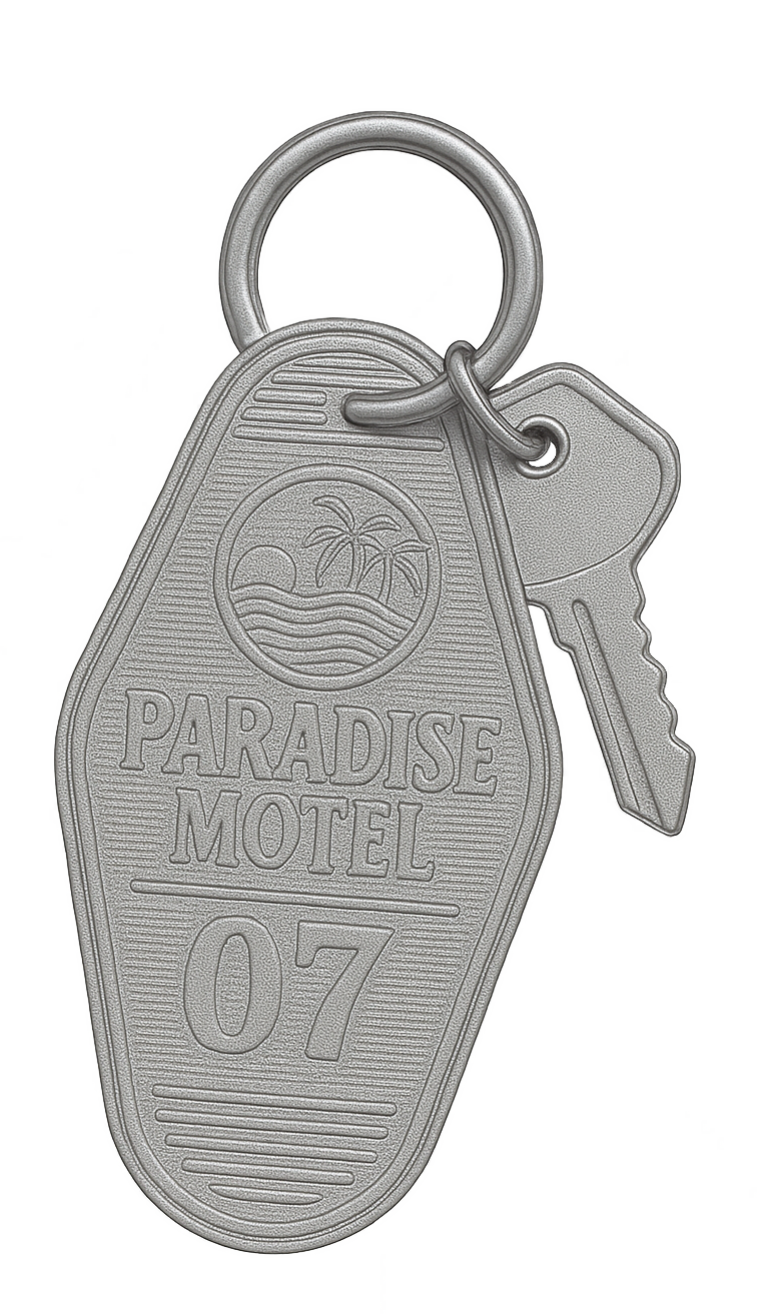 Paradise Motel Pin - Silver asset