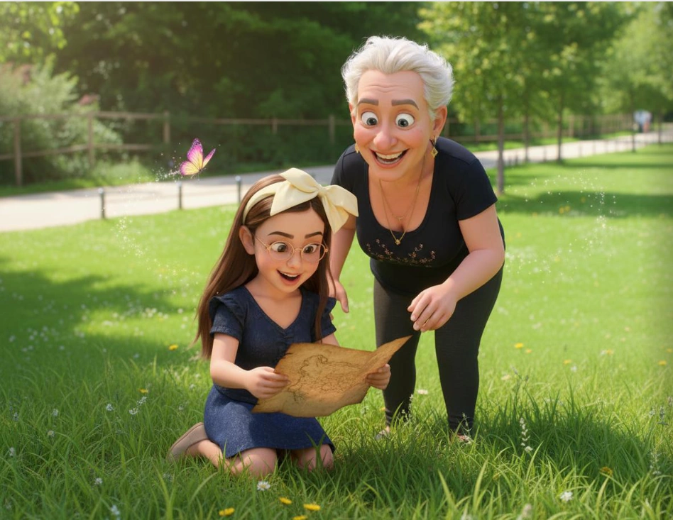 Girl & Grandma Children's Book