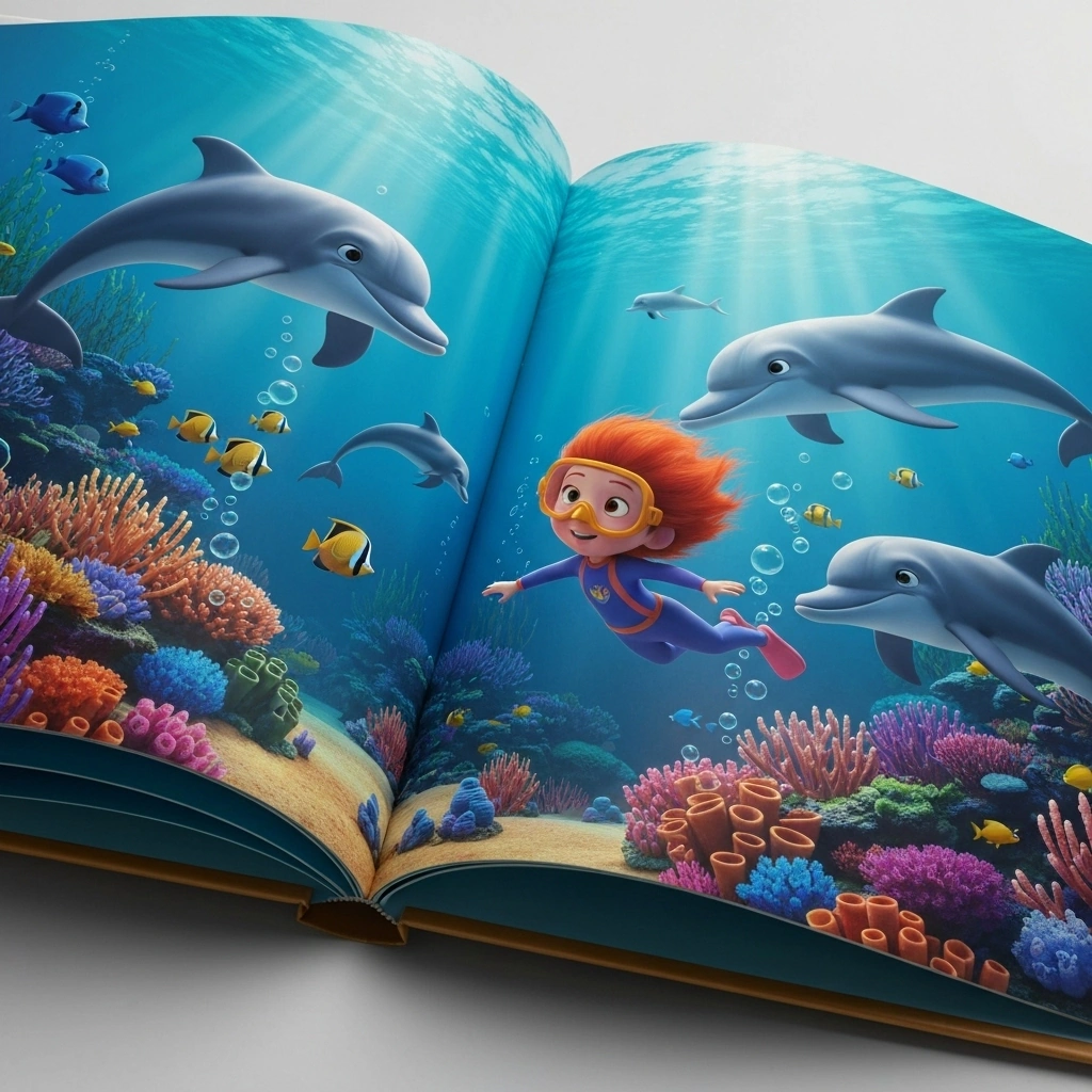 Unterwasser-Welt personalisiertes Buch