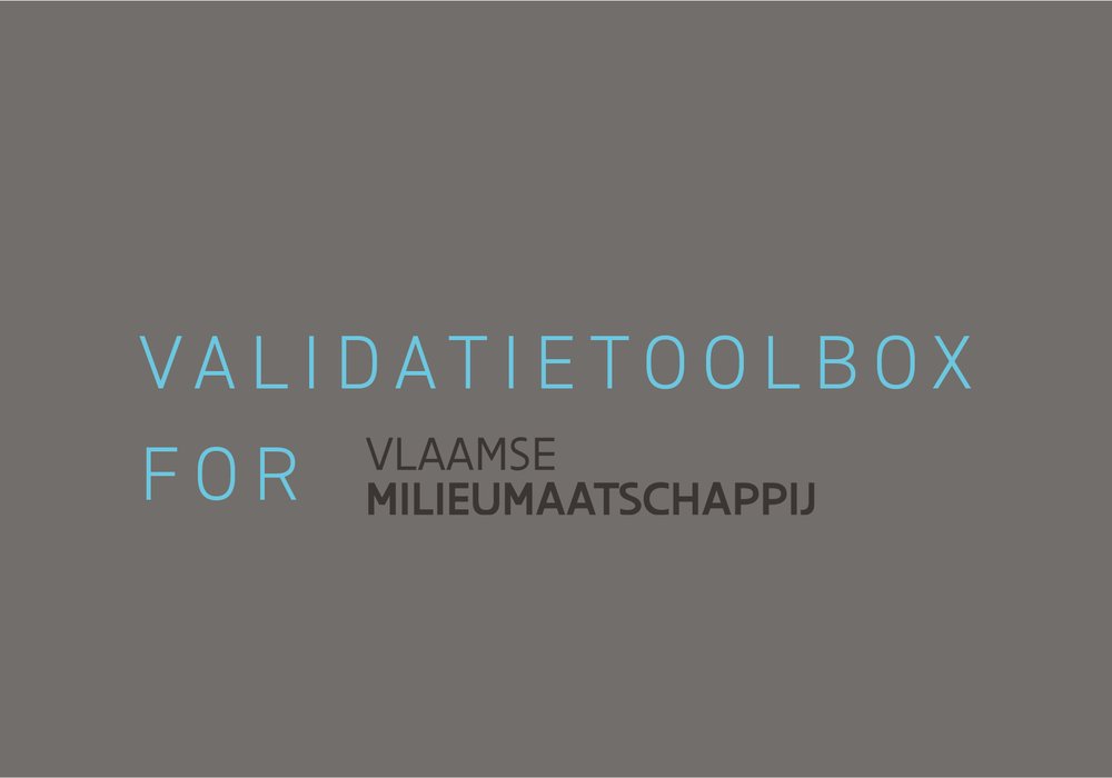 Validatietoolbox for VMM