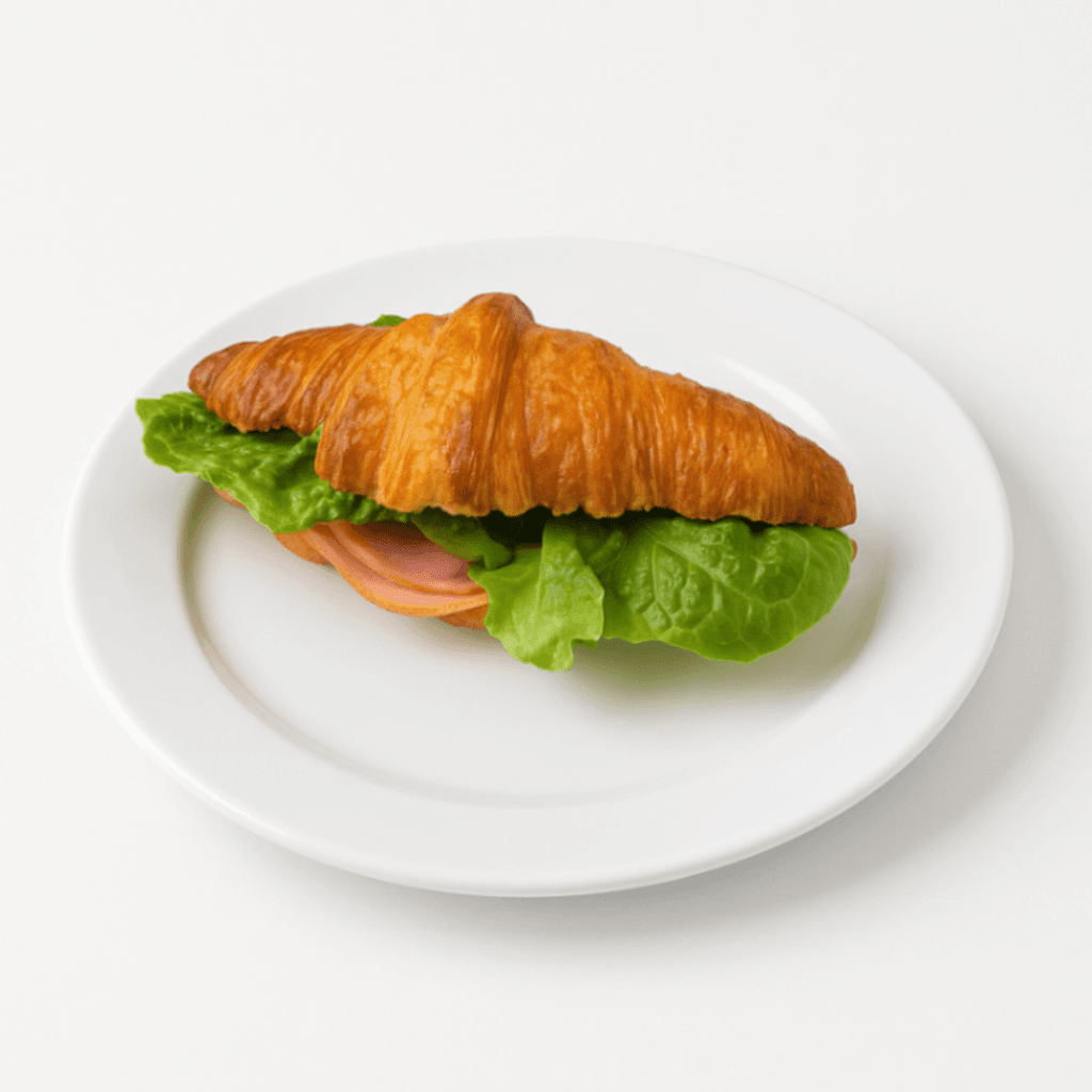 Croissant jamón queso