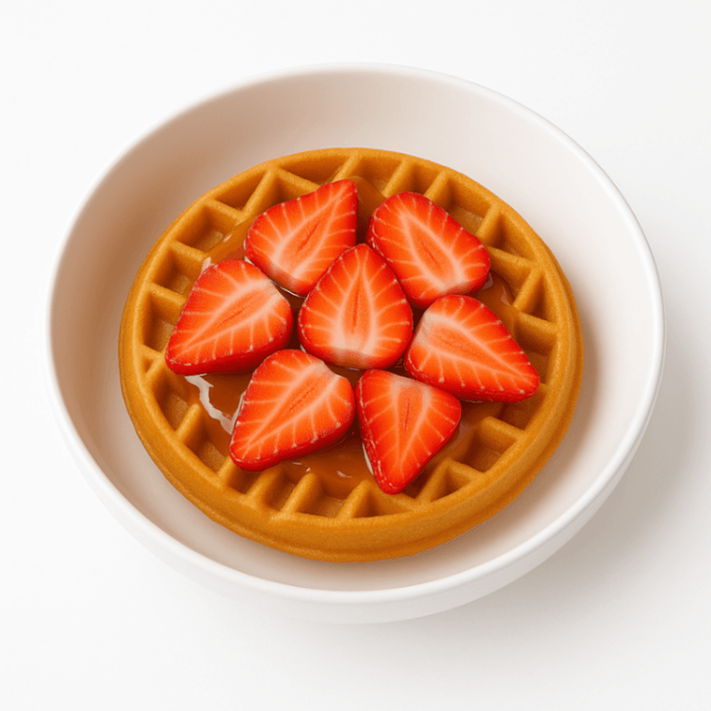 Waffle Cajeta + Fresa