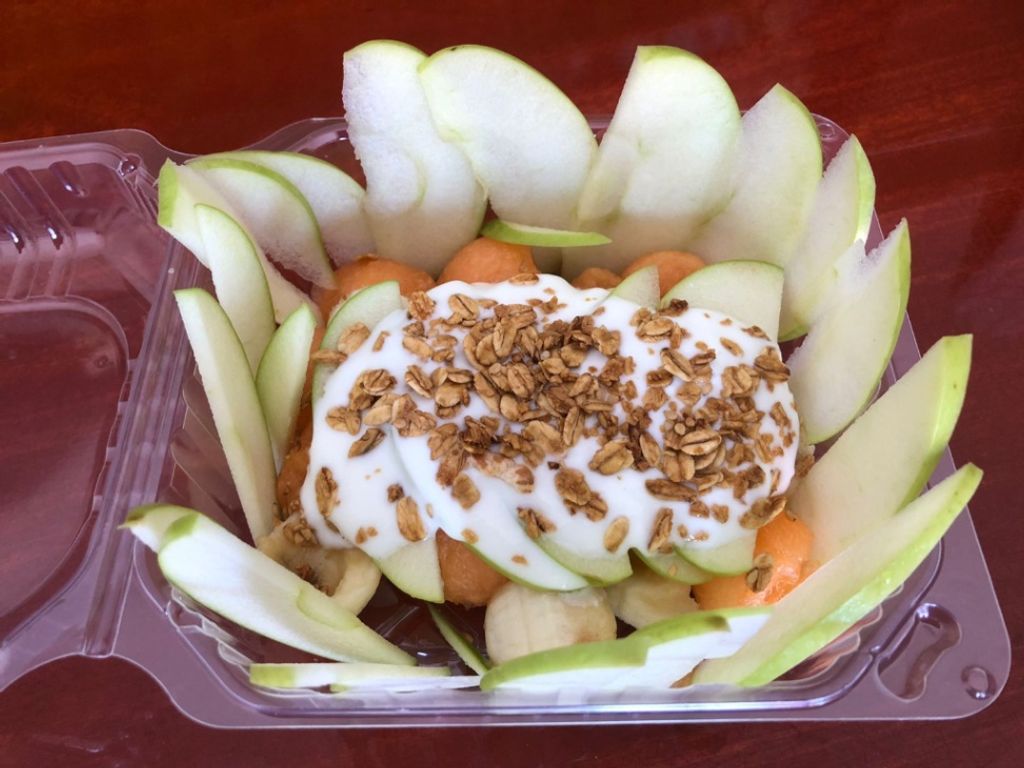 Fruta con yogurt