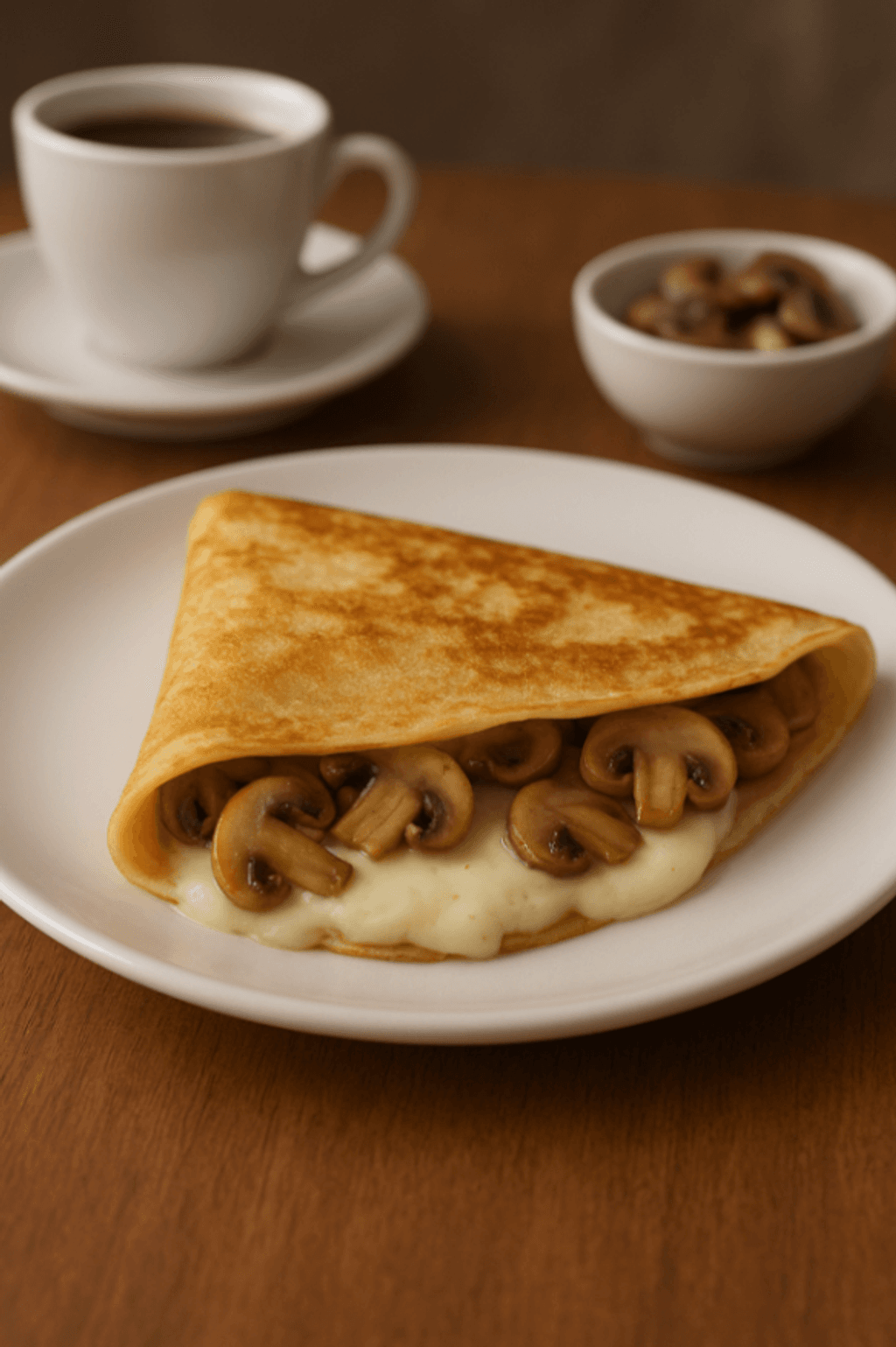 Q. MOZARELLA + CHAMPIÑONES (CREPA SALADA)