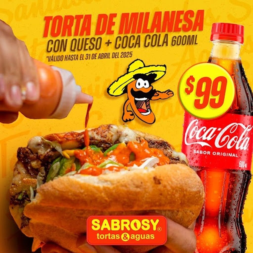 Torta de Milaneza C/Queso + Coca 600 ml