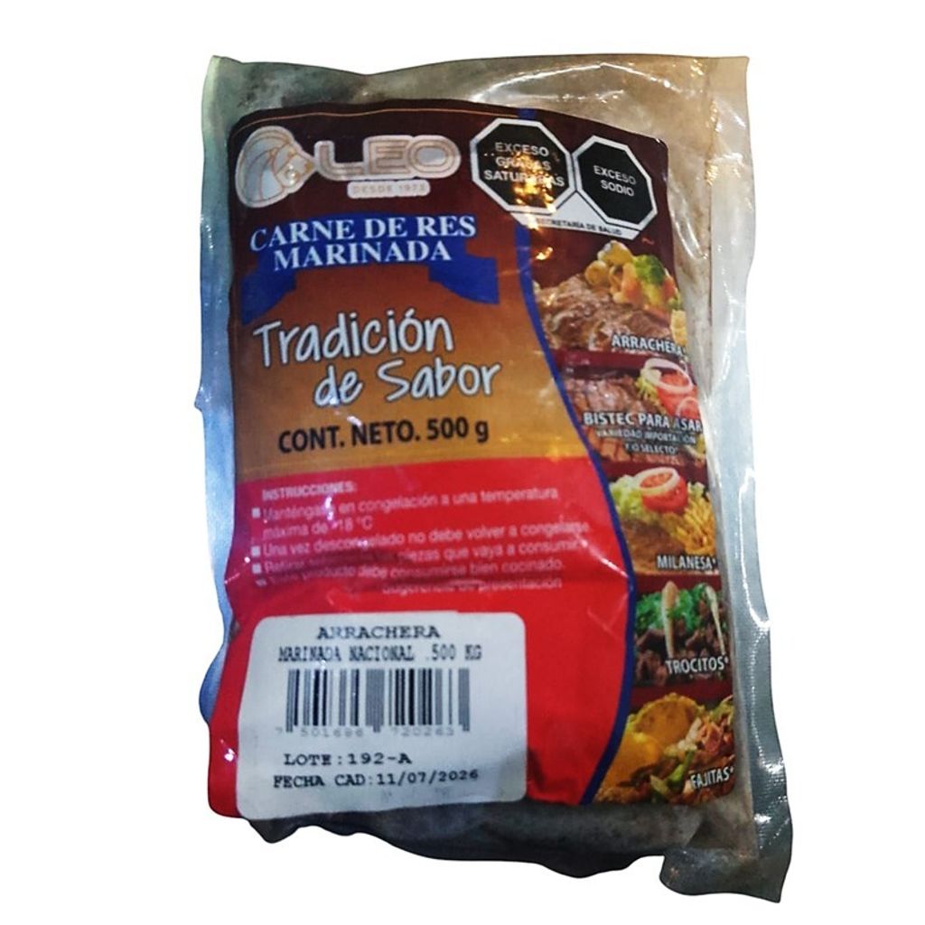 Arrachera Marinada .500 Kg