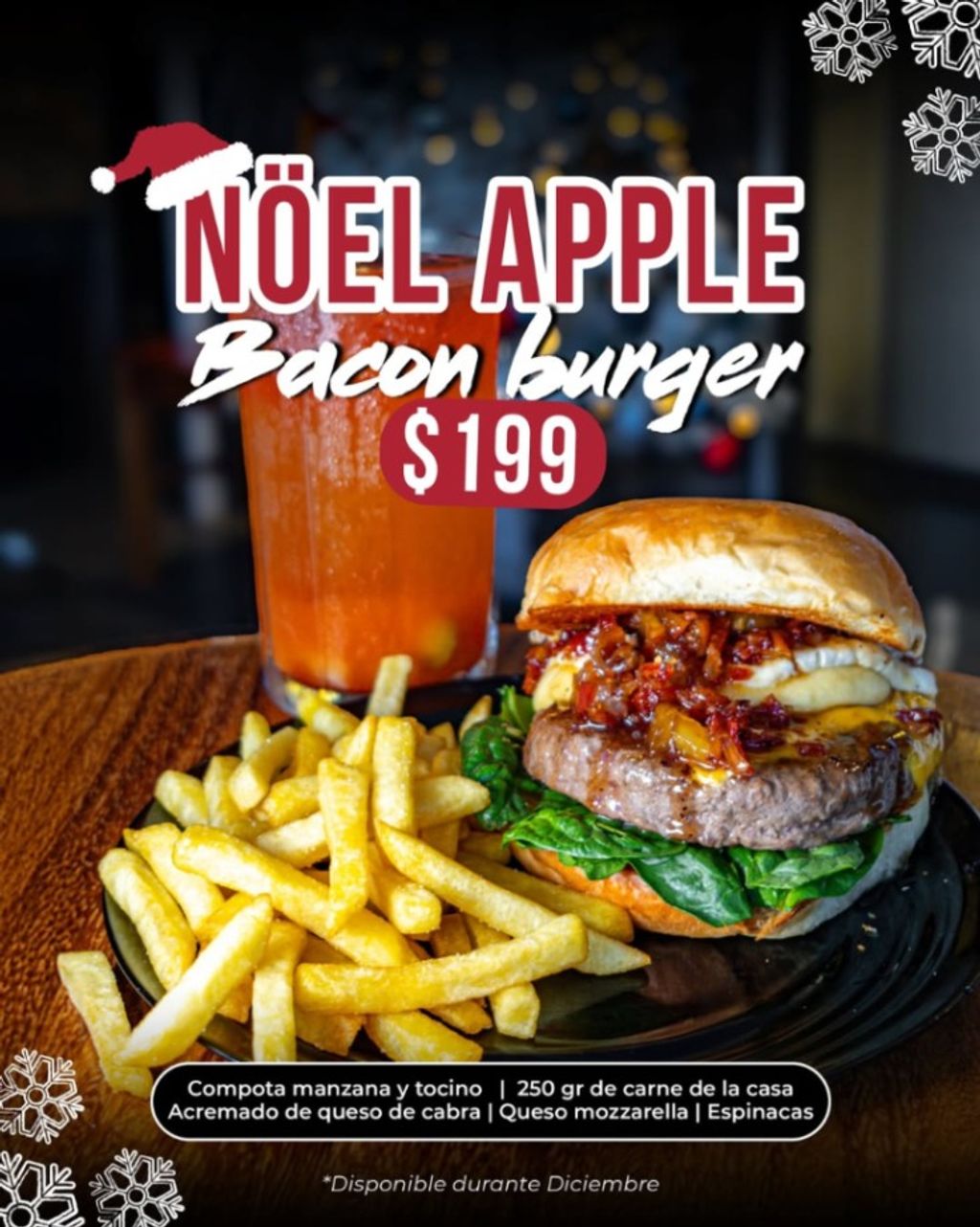 NOEL APPLE BACON BURGER