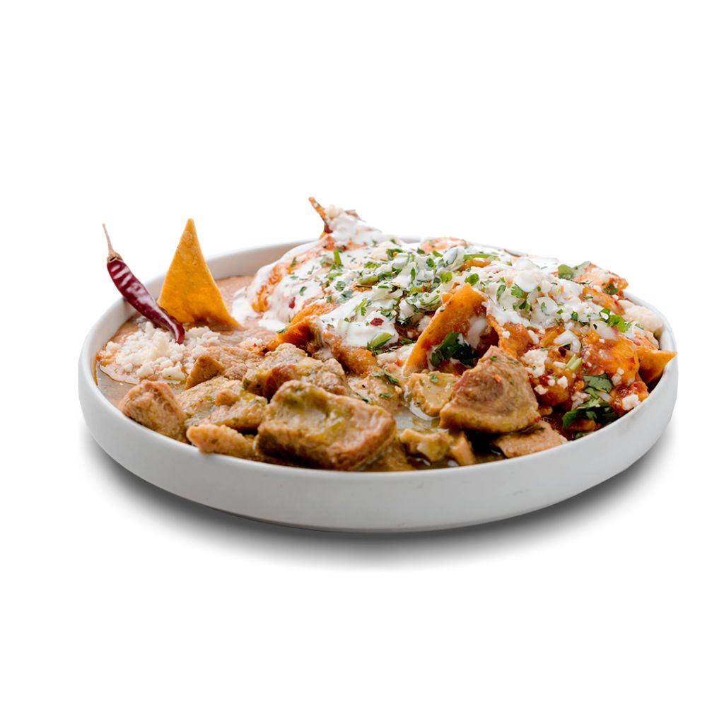 Chilaquiles con Chicharrón Especial