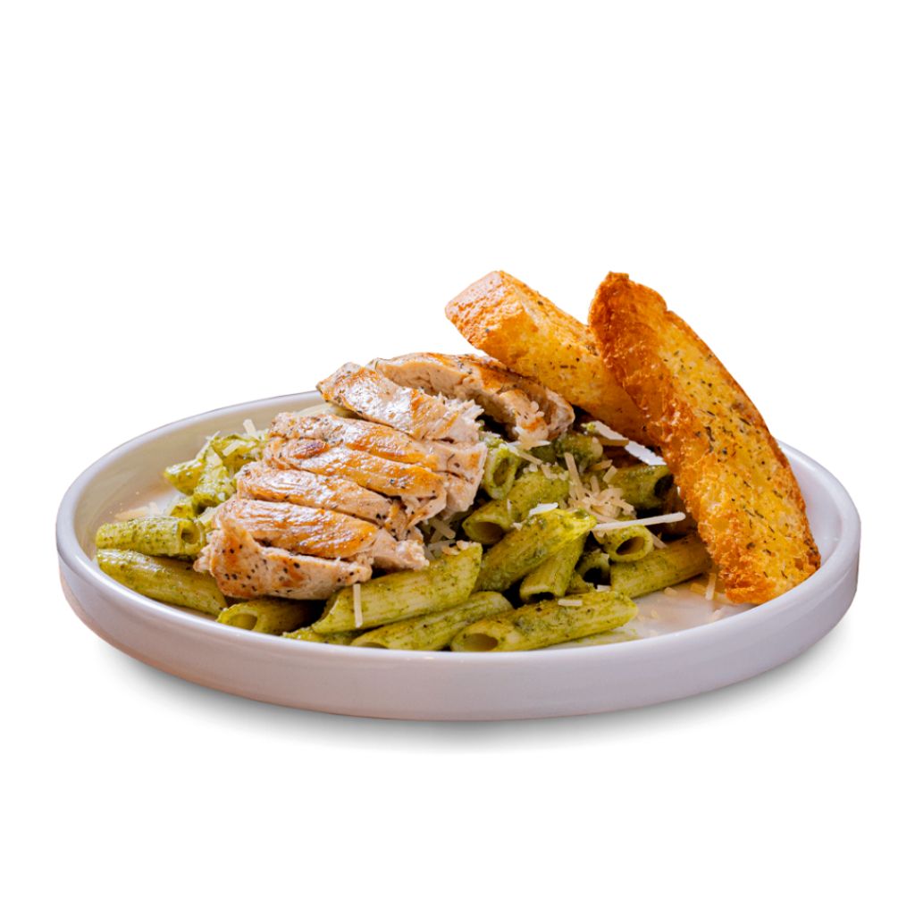 Penne al Pesto con Pollo