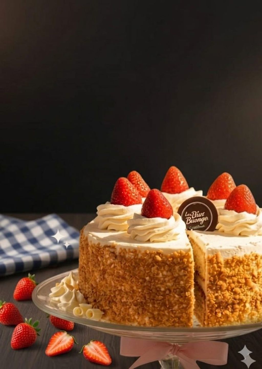 Pastel de Fresa chico