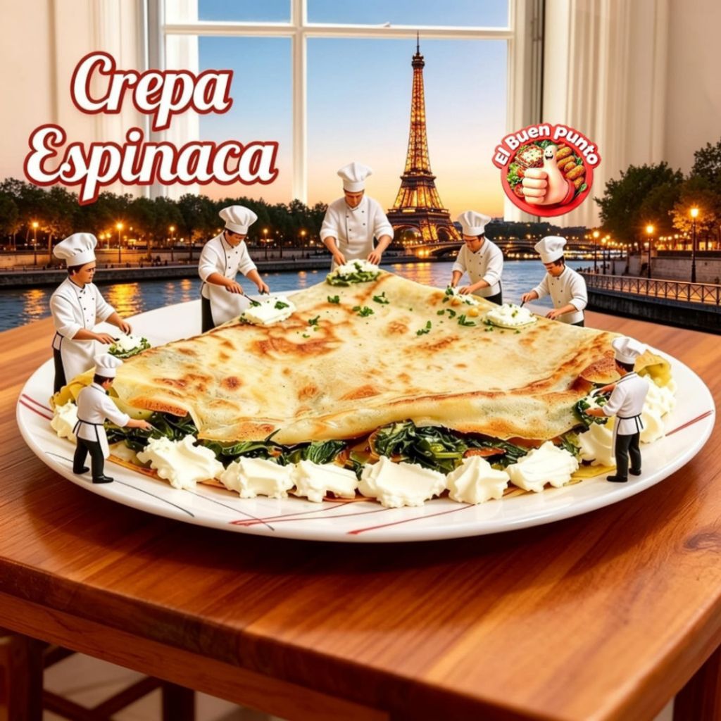 Crepa de espinaca
