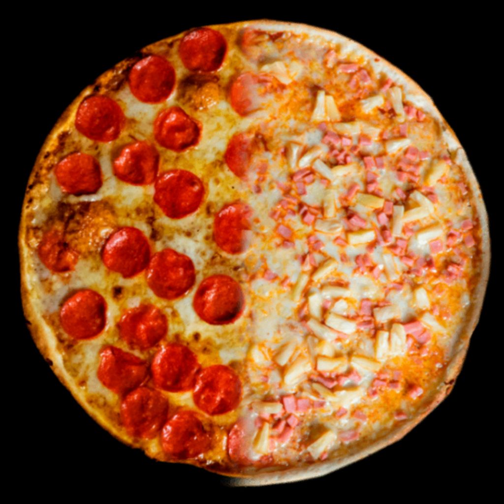 Pizzas Clasicas MITAD Y MITAD