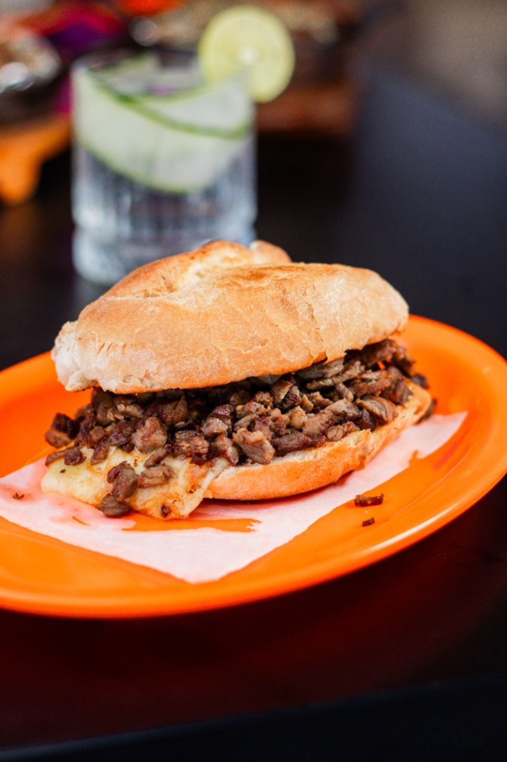 Torta de Arrachera