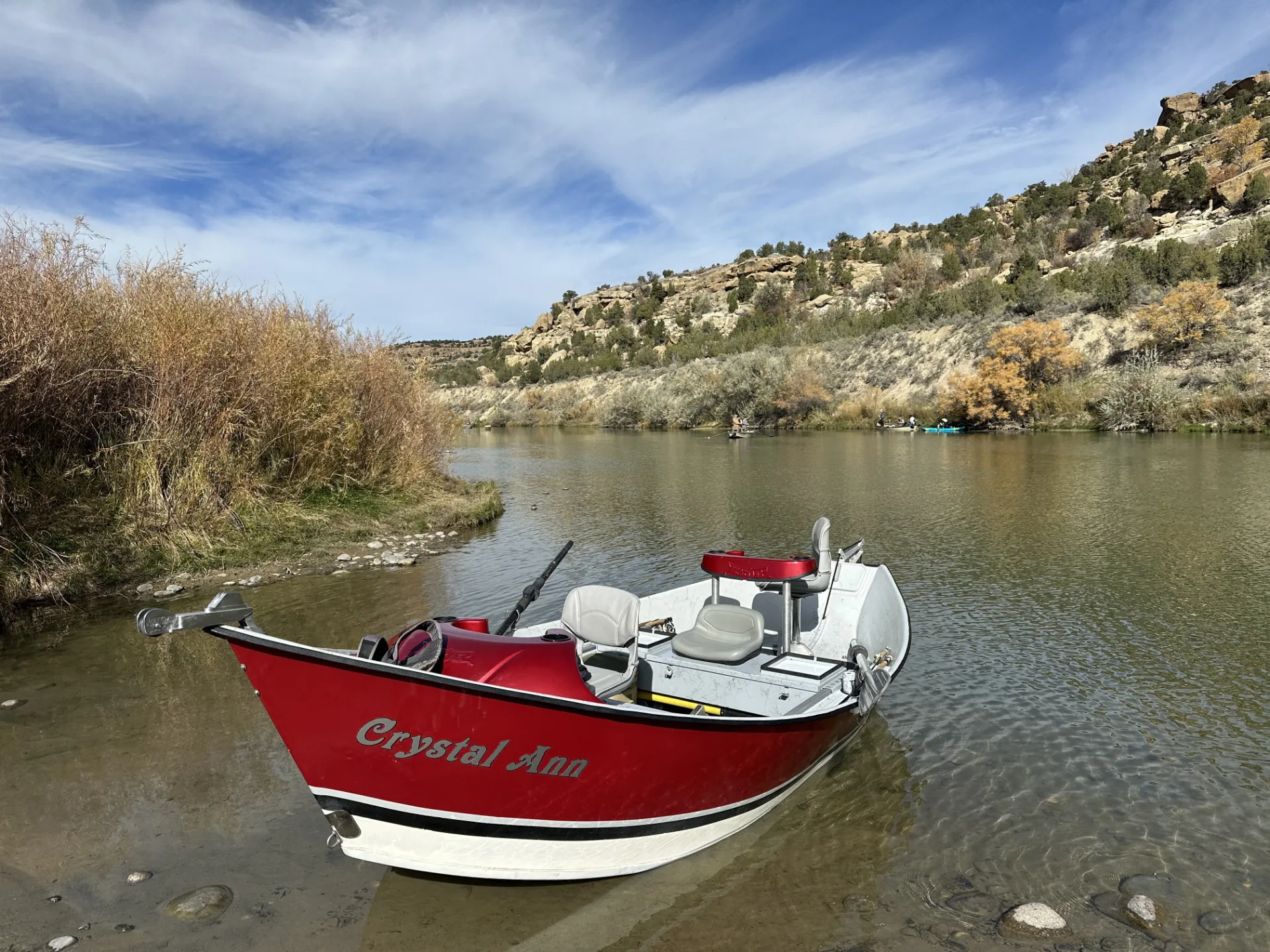 Drift Boat waiting for its anglers