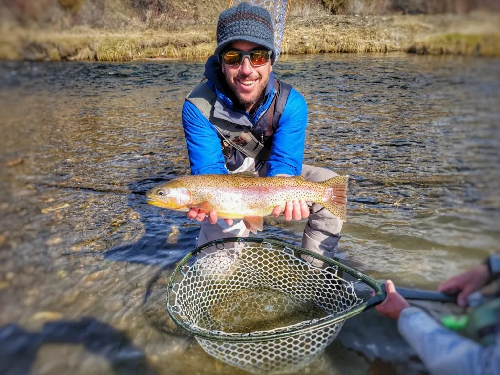 Phil with a rainbow trout