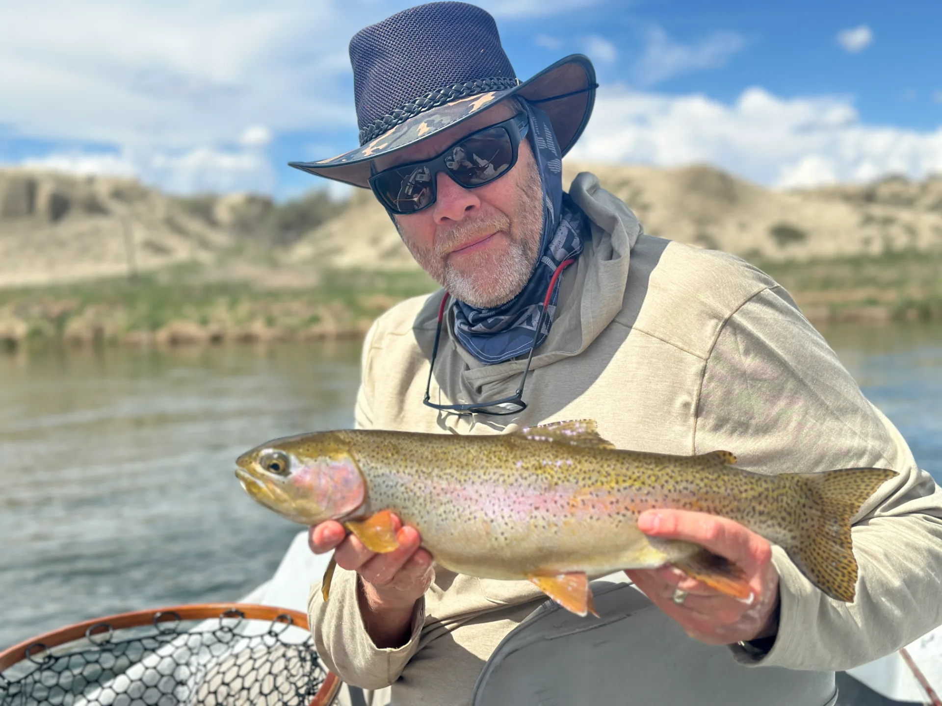 Bud with a rainbow on the Gray Reef