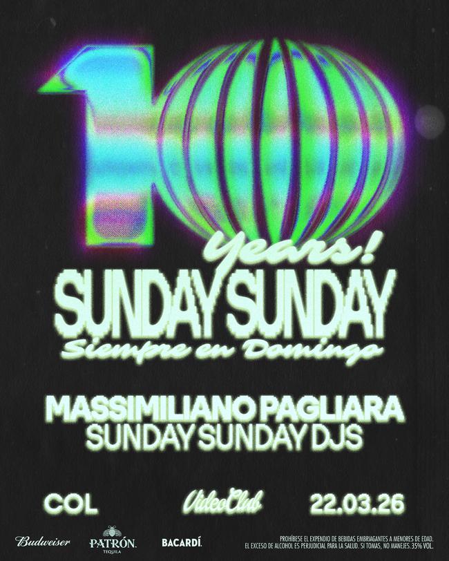 Sunday Sunday | Marzo 23 - Promo 2X1