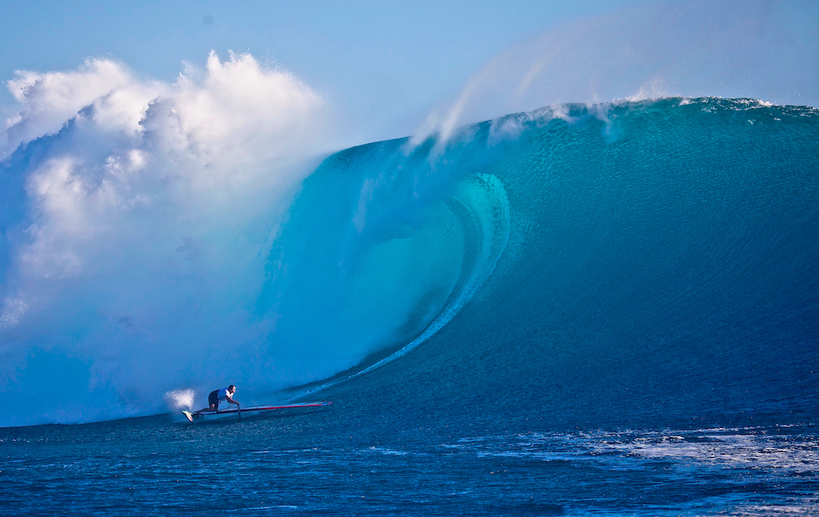 Jason Polakow never seems to be scared of a big wave or two!