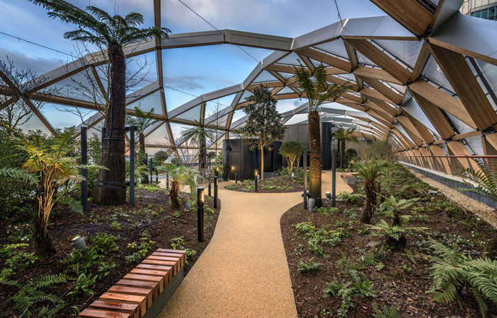 urban city rooftop garden