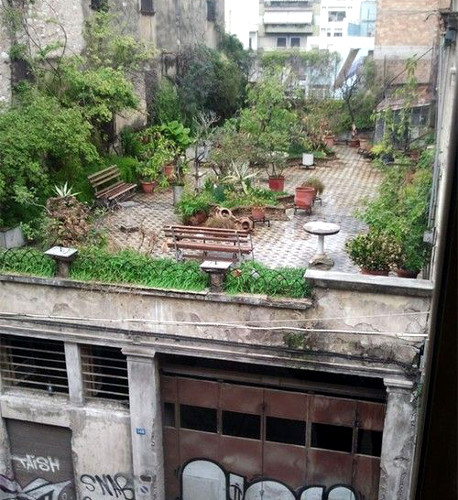 urban city rooftop garden