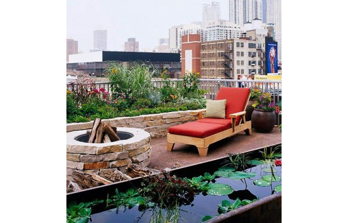 urban city rooftop garden