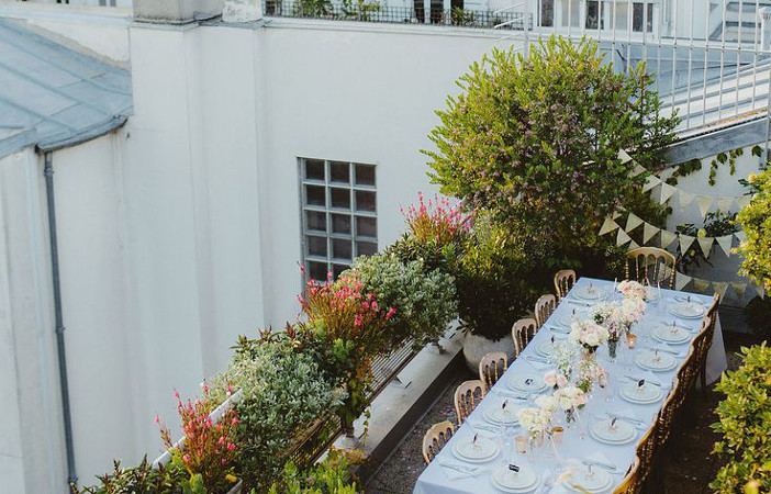 urban city rooftop garden