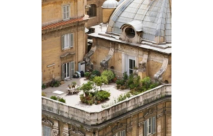 urban city rooftop garden