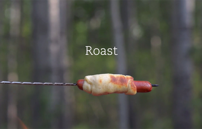 Camping Campfire Recipes Crescent Bun Hot Dogs