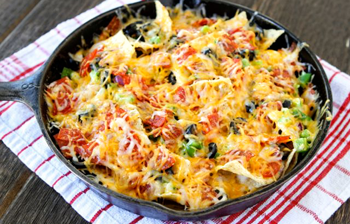 Camping Campfire Recipes Pizza Nachos