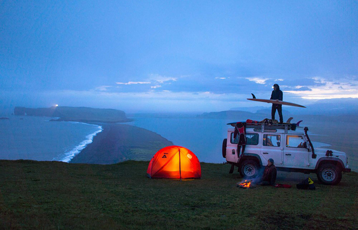 Tent Door View Chris Burkhard