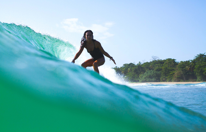 Surfing Nena Ocampo Travelling Alone - Joel Sharpe