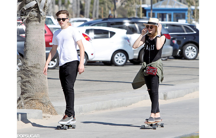 Chloe Moretz Skateboarding Pic: popsugar