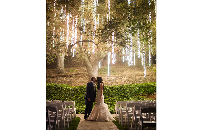 Boho festival wedding Pic: rock n roll bride