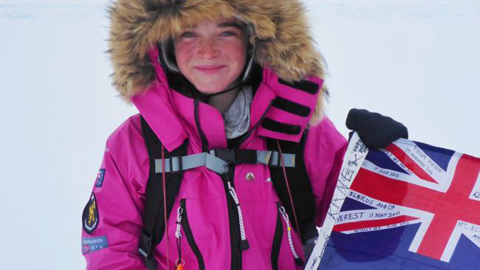 Jade Hameister North Pole 14 Year Old Skiing