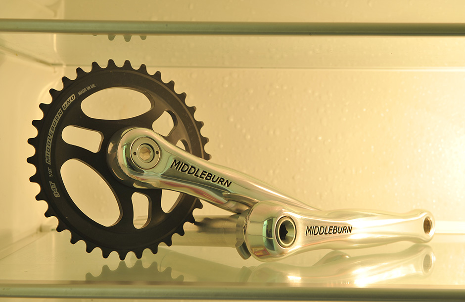 自転車MIDDLEBURN RS8 X-TYPE CRANK ブルーラグ - パーツ