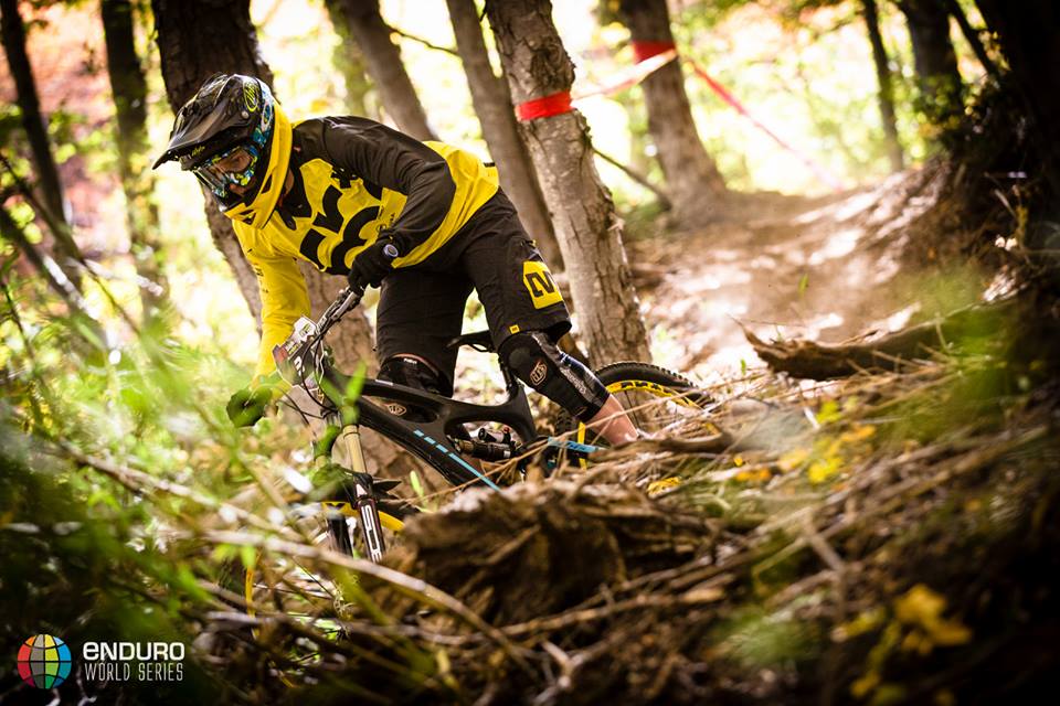 Winner Anne-Caroline Chausson on the lower slopes of stage six. Photo: Enduro World Series