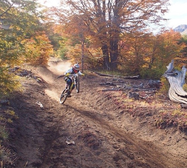 Young rider Martin Maes looks like he's having a blast on the track. Photo: Enduro World Series