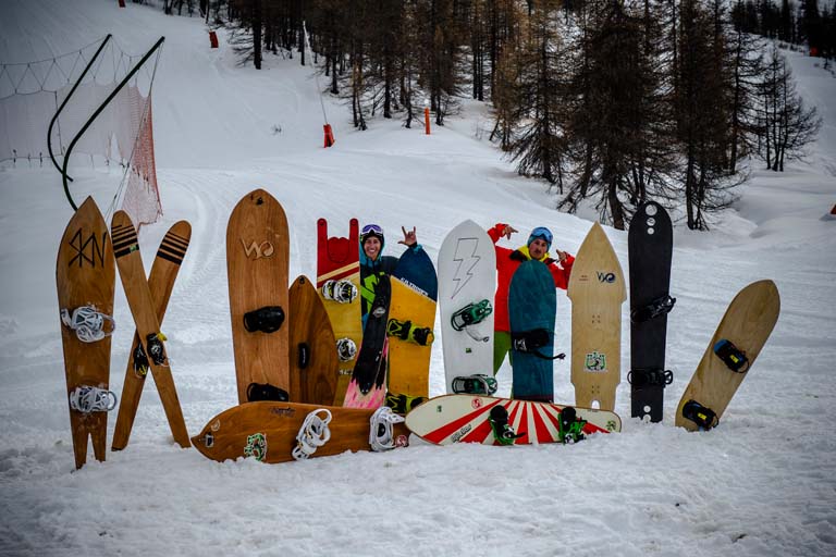 All of these sick sticks were made by Ettore and his mates! Photo: Stefano Milellas